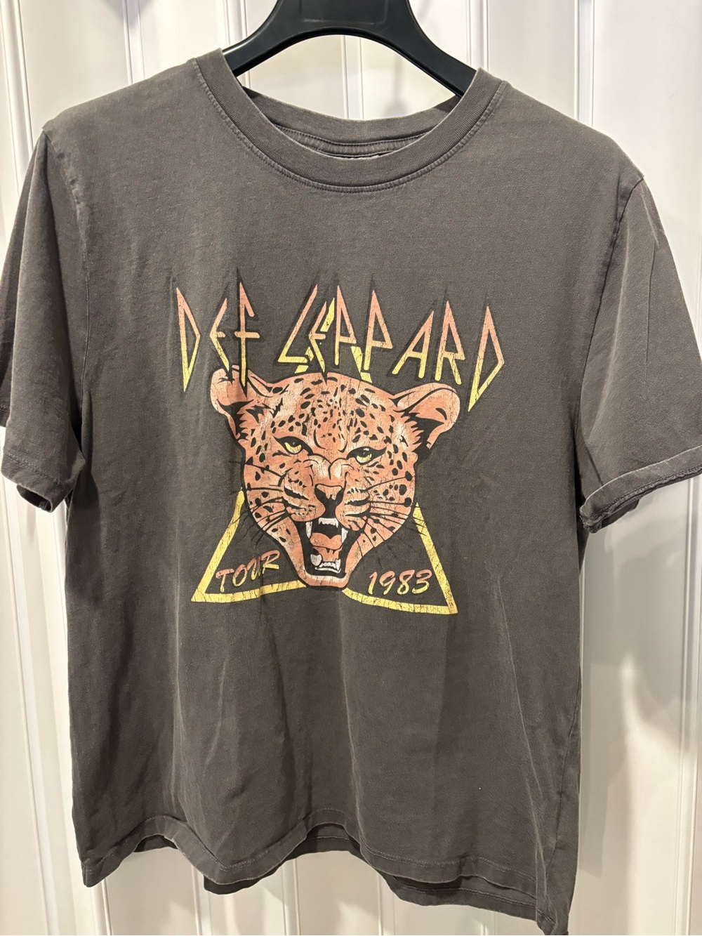 Def Leppard 1983 Tour Graphic Tee Size Large
